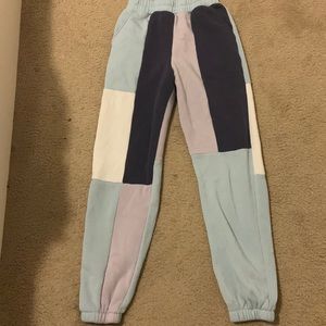 Tricolored sweatpants
